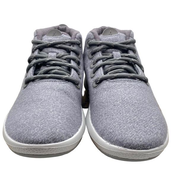 Allbirds Womens Sneakers Runner-Up Mizzle Gray Purple Mid Top Merino Wool Casual - Picture 5 of 13